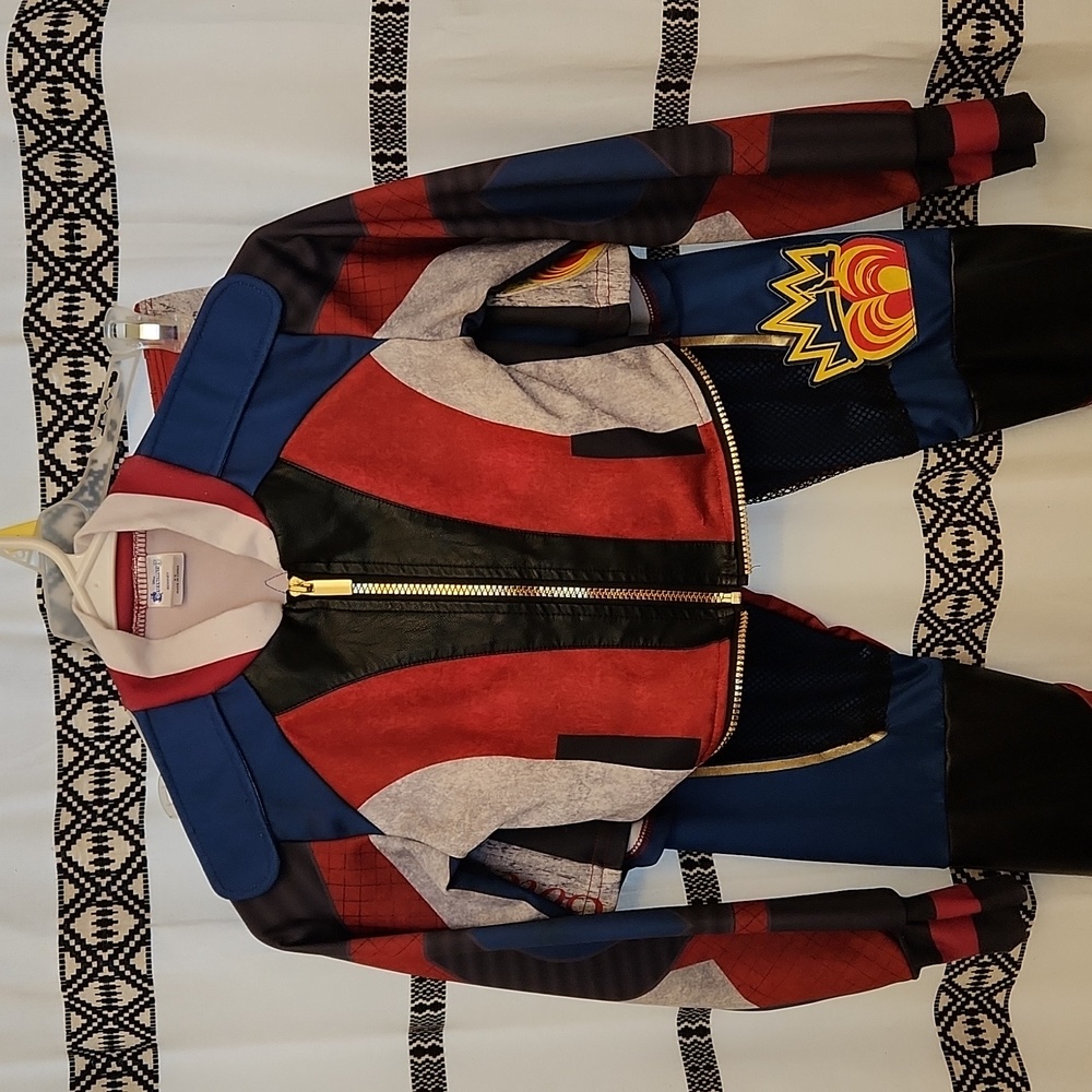 Descendants " Evie" custom, colors navy blue, black, red, and white.